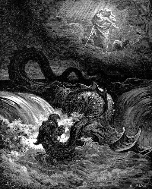 Démon s hadím telom