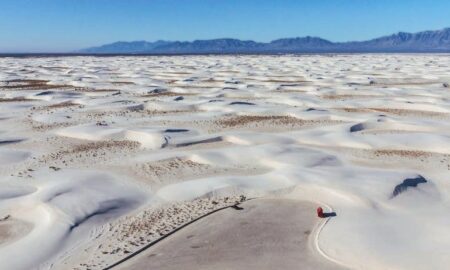 Porcelánová púšť v Novom Mexiku:
