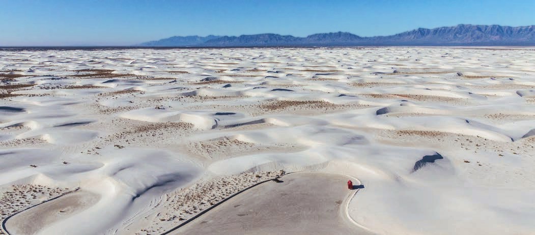 Porcelánová púšť v Novom Mexiku: