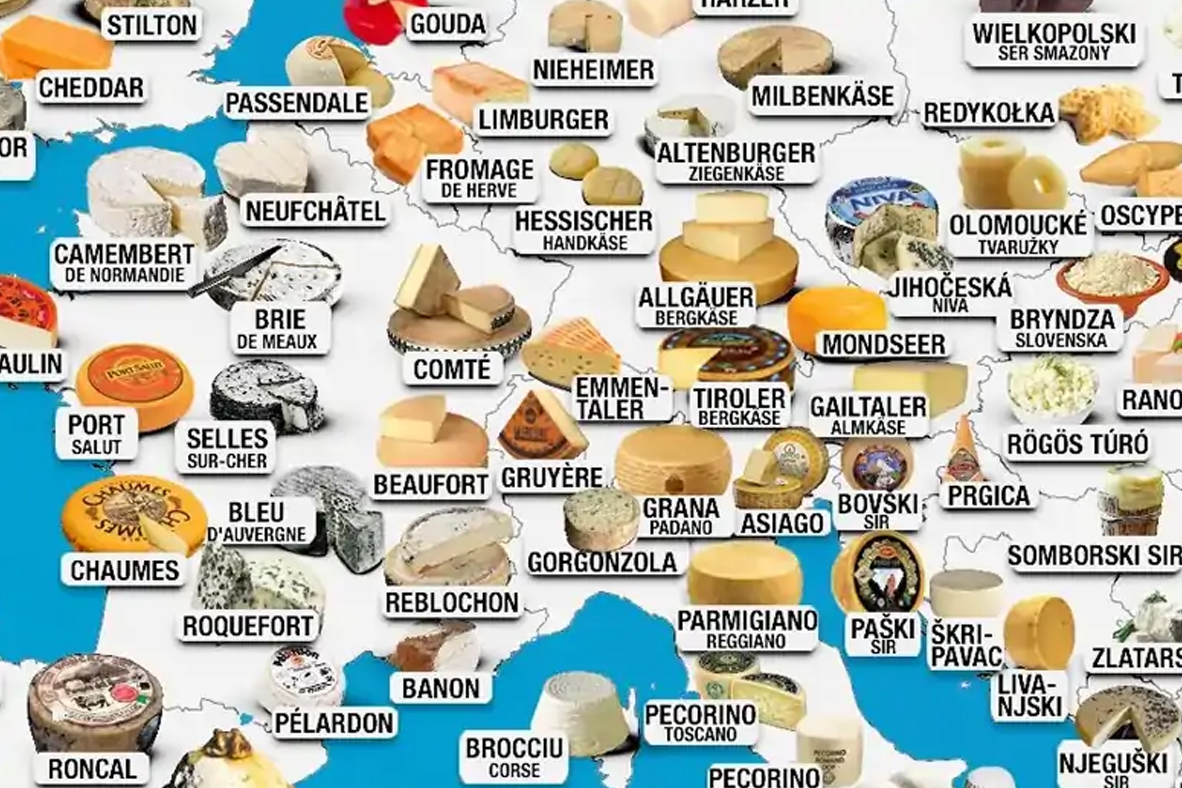 mapa jedla