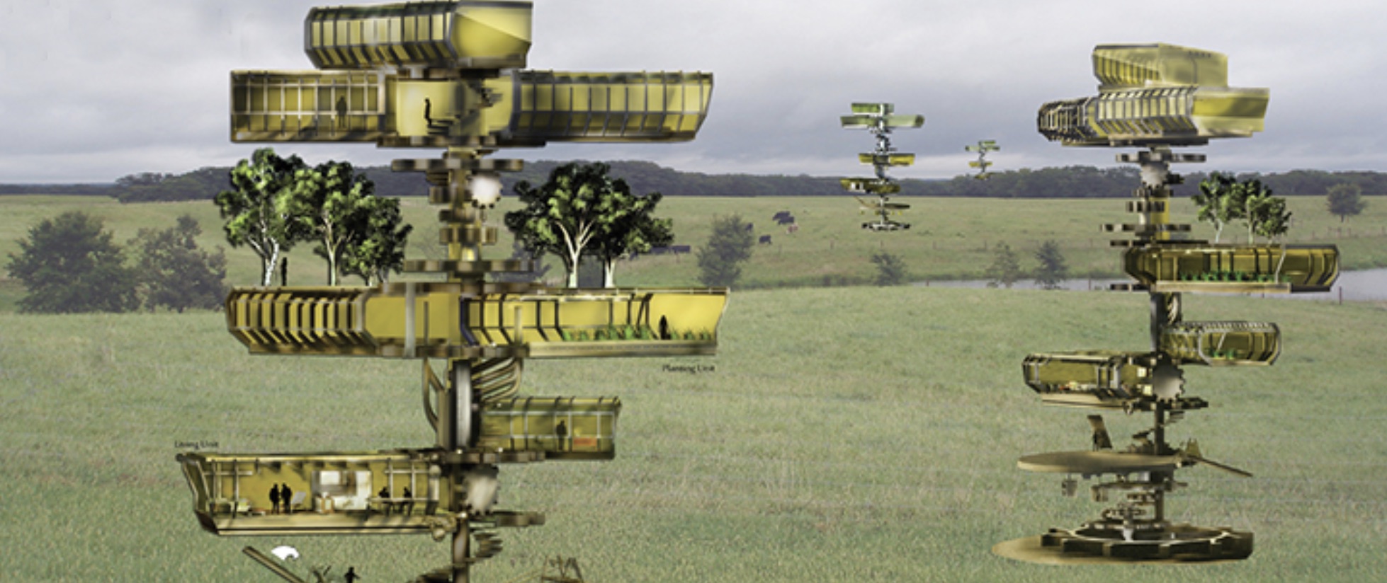 futuristické bunkre